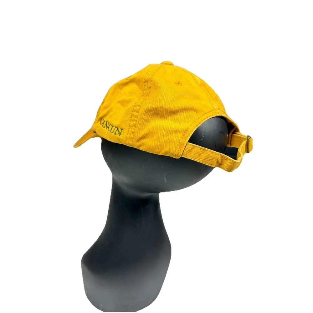 Jimmy Buffett Margaritaville No Shoes No Shirt No Problem Cancun Hat Cap Yellow